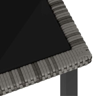Tuintafel 70x70x73 cm poly rattan grijs 8720286188507 3