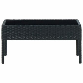 Tuintafel 75x40x37 cm poly rattan zwart 8719883855882 2