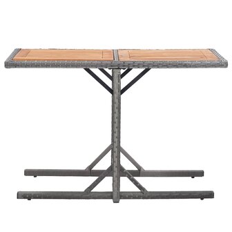 Tuintafel poly rattan en massief acaciahout antraciet 8719883755434 2