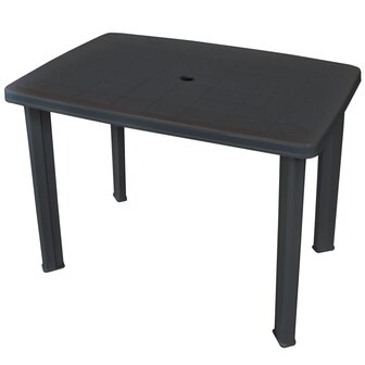 Tuintafel 101x68x72 cm kunststof antraciet 8718475570646 1