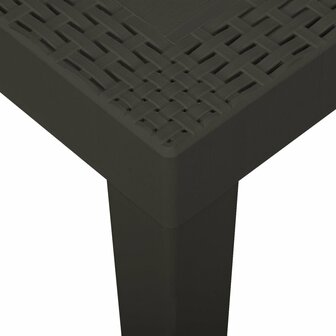 Tuintafel 79x65x72 cm kunststof antracietkleurig 8720286314685 4
