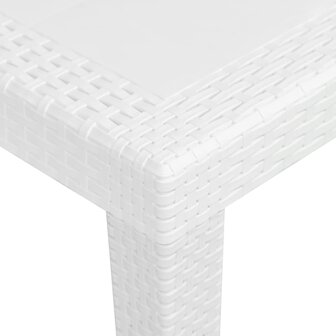 Tuintafel 79x79x72 cm rattan-look kunststof wit 8719883552590 3
