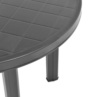 Tuintafel 89 cm kunststof antraciet 8719883859903 3