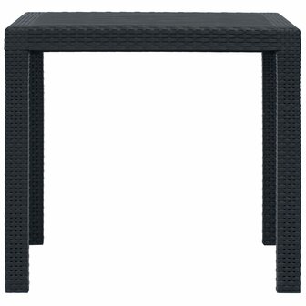 Tuintafel 79x79x72 cm rattan-look kunststof antraciet 8719883552606 2