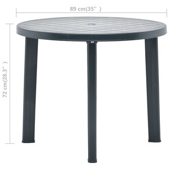 Tuintafel 89 cm kunststof groen 8719883859897 6