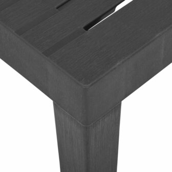 Tuintafel 79x65x72 cm kunststof grijs 8720286314661 4