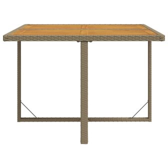 Tuintafel 109x107x74 cm poly rattan en massief acaciahout beige 8720286667118 5