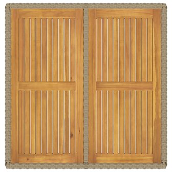 Tuintafel 109x107x74 cm poly rattan en massief acaciahout beige 8720286667118 6