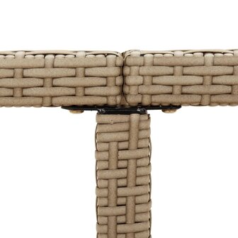 Tuintafel 109x107x74 cm poly rattan en massief acaciahout beige 8720286667118 7