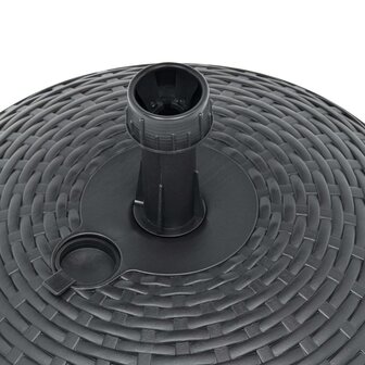 Parasolvoet gevuld zand/water 20 L kunststof rattan antraciet 8719883859552 5