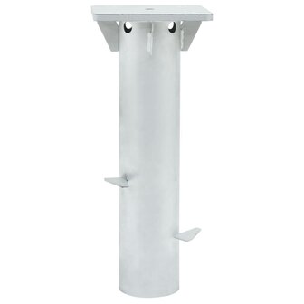 Parasolvoet voor in de grond 16x16x39,5 cm staal zilverkleurig 8721012989436 3