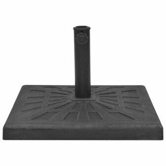 Parasolvoet vierkant 19 kg hars zwart 8718475575658 2