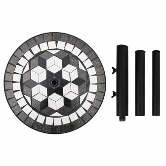 Parasolvoet rond 12 kg zwart en wit 8720845717988 5