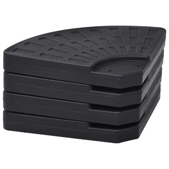 Parasolvoeten waaiervormig 4 st zwart 8719883741826 3