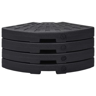 Parasolvoeten waaiervormig 4 st zwart 8719883741826 4