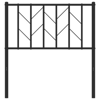 Hoofdbord 80 cm metaal zwart 8721012249974 4