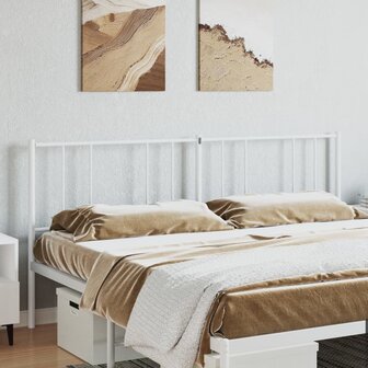 Hoofdbord metaal wit 193 cm 8720845789398 3