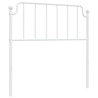 Hoofdbord 100 cm metaal wit 8721012212749 2