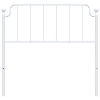 Hoofdbord 100 cm metaal wit 8721012212749 3