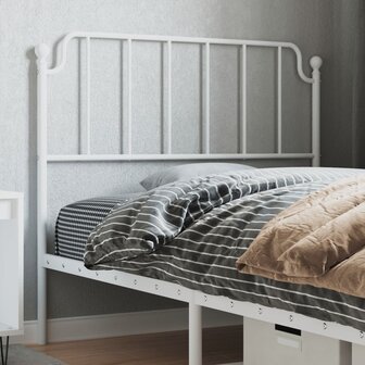 Hoofdbord 107 cm metaal wit 8721012212756 1