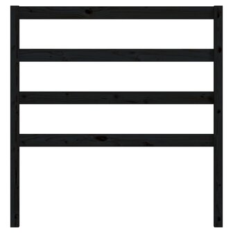 Hoofdbord 96x4x100 cm massief grenenhout zwart 8720286946671 4