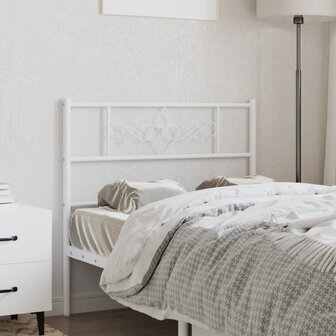 Hoofdbord 107 cm metaal wit 8721012048034 1