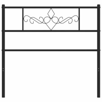Hoofdbord 107 cm metaal zwart 8721012047549 3