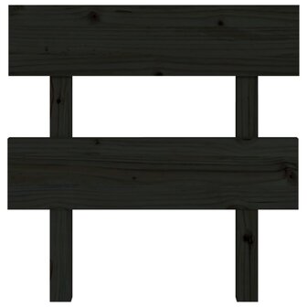 Hoofdbord 78,5x3x81 cm massief grenenhout zwart 8720287009306 3