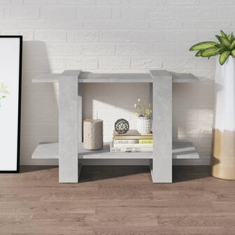 Boekenkast/kamerscherm 80x30x51 cm betongrijs 8720286842898 3