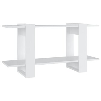 Boekenkast 100x30x51 cm bewerkt hout wit 8720286842669 2