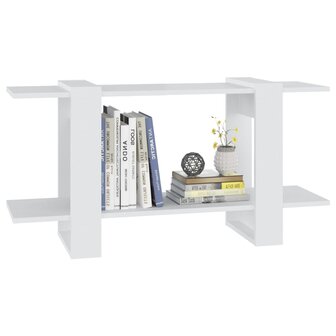 Boekenkast 100x30x51 cm bewerkt hout wit 8720286842669 5