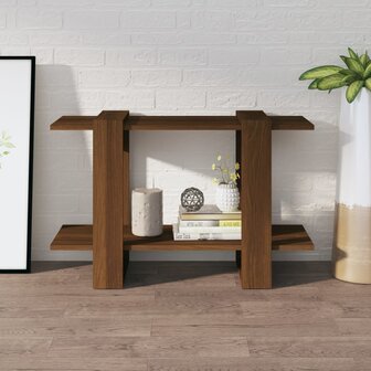 Boekenkast/kamerscherm 80x30x51 cm bruineikenkleurig 8720286844144 3