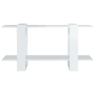 Boekenkast 100x30x51 cm bewerkt hout hoogglans wit 8720286842706 3