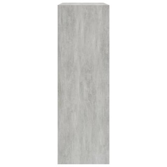 Boekenkast 60x24x76 cm bewerkt hout betongrijs 8719883787633 5