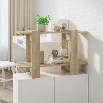 Boekenkast/kamerscherm 80x30x51 cm sonoma eikenkleurig 8720286842881 1