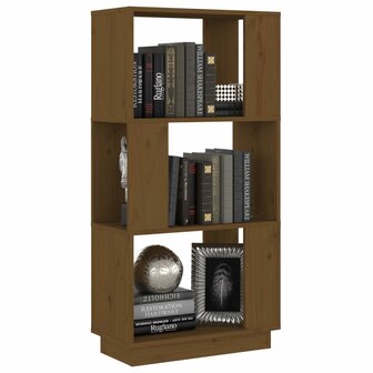 Boekenkast/kamerscherm 51x25x101 cm grenenhout honingbruin 8720286905807 4