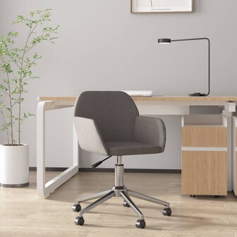 Kantoorstoel draaibaar stof donkergrijs 8720287108351 1
