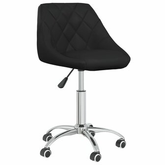 Kantoorstoel draaibaar kunstleer zwart 8720286535707 2