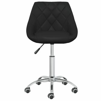 Kantoorstoel draaibaar kunstleer zwart 8720286535707 3