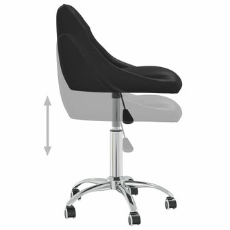 Kantoorstoel draaibaar kunstleer zwart 8720286535707 6