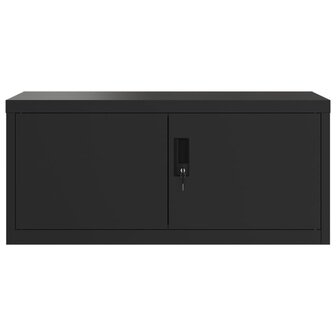 Archiefkast 90x40x40 cm staal zwart 8720845889401 3