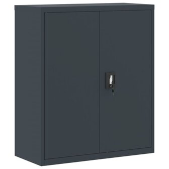 Archiefkast 90x40x105 cm staal antracietkleurig 8720845889616 2