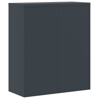Archiefkast 90x40x105 cm staal antracietkleurig 8720845889616 6