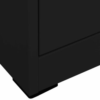 Archiefkast 46x62x102,5 cm staal zwart 8720286565889 5