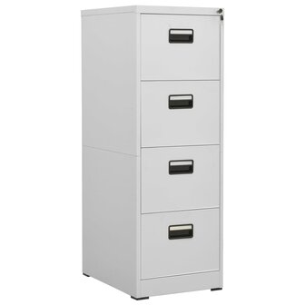 Archiefkast 46x62x133 cm staal lichtgrijs 8720286565919 1