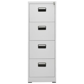 Archiefkast 46x62x133 cm staal lichtgrijs 8720286565919 2
