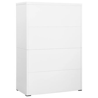 Archiefkast 90x46x134 cm staal wit 8720286566060 4