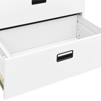 Archiefkast 90x46x134 cm staal wit 8720286566060 8