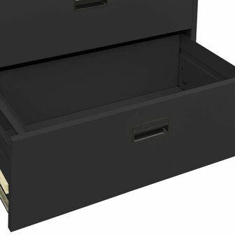 Archiefkast 90x46x134 cm staal antracietkleurig 8720286566091 8