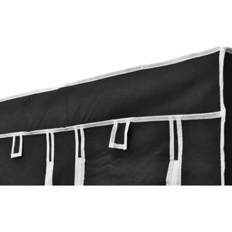 Kledingkast opvouwbaar 110x45x175 cm zwart 8718475829843 5